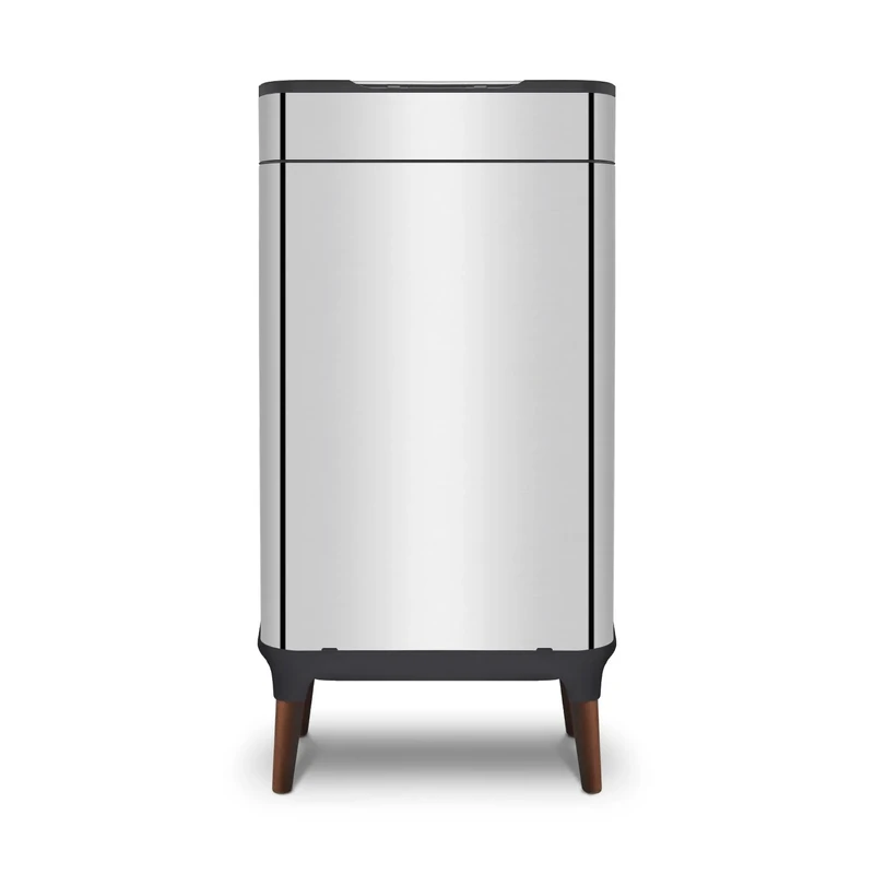 Tower T938022SS Ozone Sensor Bin with Legs, Large 65L, Hands Free Opening, Carbon Filter, Stainless Steel
