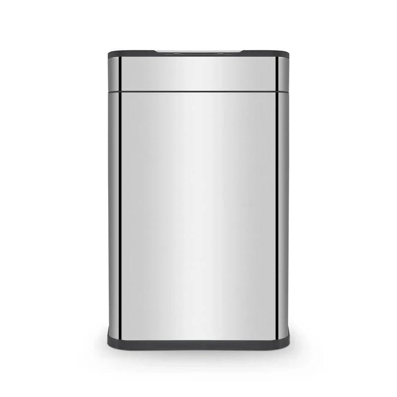 Tower T938023SS Ozone Sensor Bin, Large 60L, Hands Free Opening, Carbon Filter, Stainless Steel