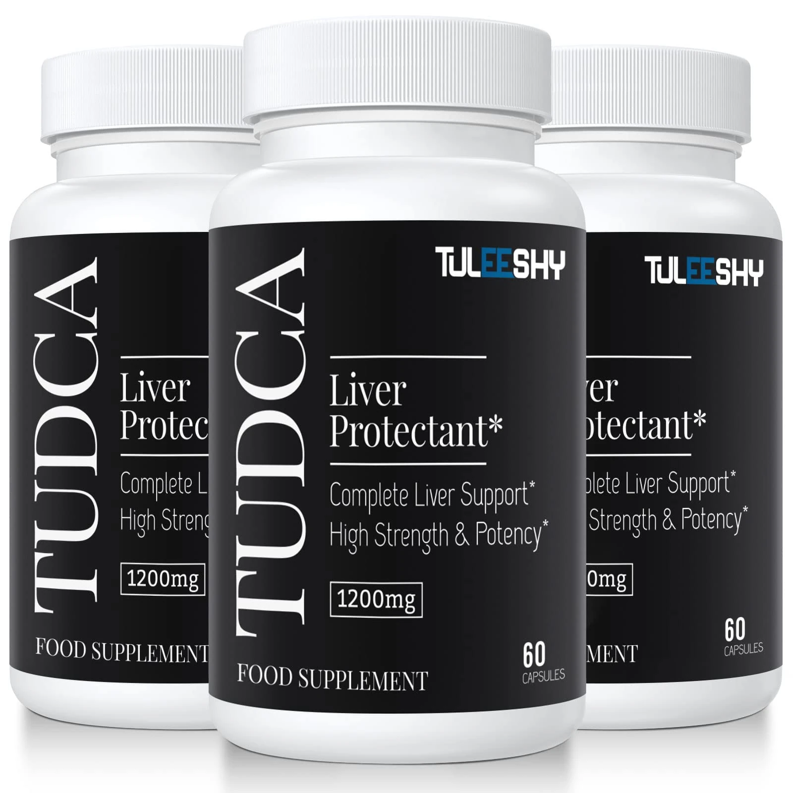 1200 mg TUDCA Supplement | 180 Capsules | Tauroursodeoxycholic Acid - TUDCA Bile Salts for Liver and Digestion, Non-Animal Formula