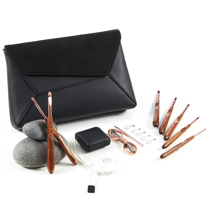 KnitPro - KnitPro Limited Edition Glossy Finish Wood Mellow Crochet Hook Gift Set - 1 Set