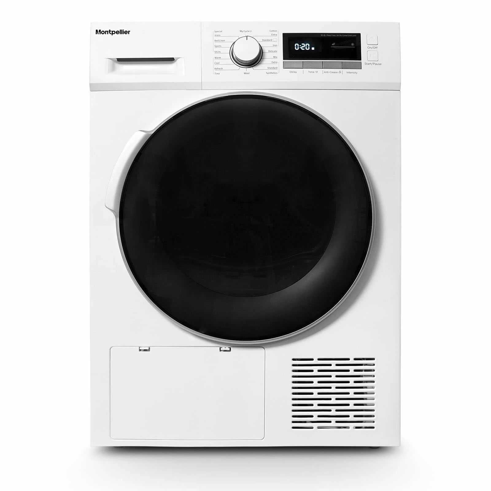 Montpellier MHP8SDW 8kg Heat Pump Tumble Dryer