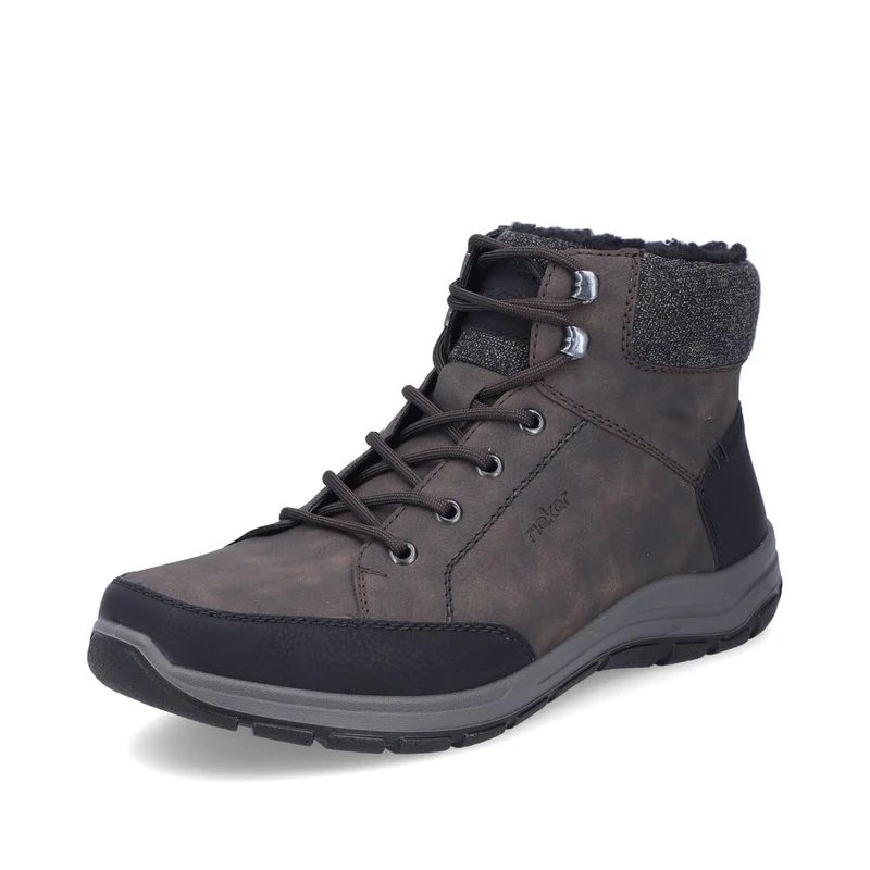 Rieker Men's 03640 Lace-Up Boots, Brown, 44 EU Wide, brown, 44 EU Weit