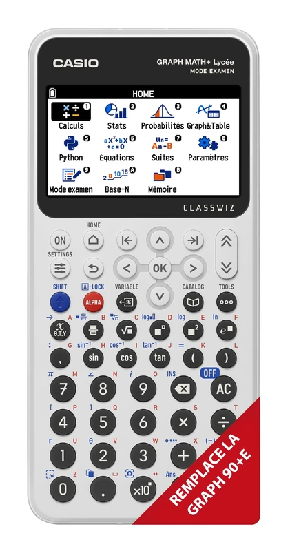 New CASIO Graph Math+ Graphing Calculator (French Version)