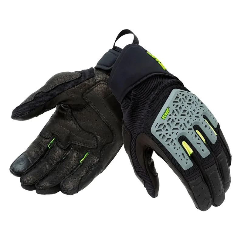 T.UR G-THREE 3D BLACK-GREY M GLOVES - Image 1