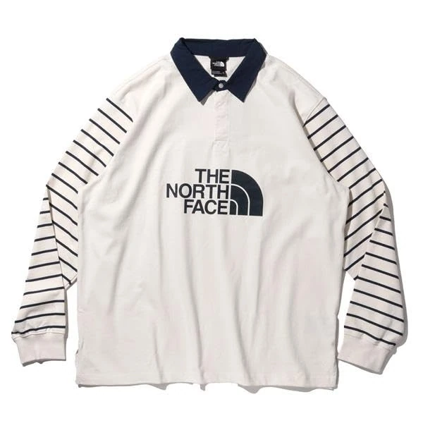 The North Face Easy Shirt White Dune Window Blind Stripe S - Image 1