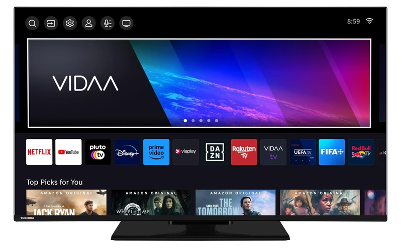 Toshiba 43UV3463DAW (108 cm (43 Zoll), schwarz, UltraHD/4K, Triple Tuner, SmartTV, VIDAA)