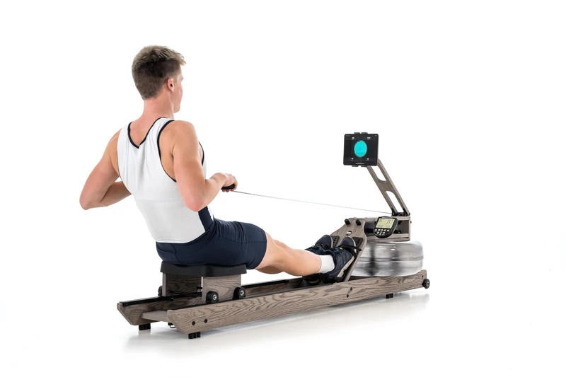 WaterRower Driftwood Rowing Machine - The Original Water Resistance Rower - Image 1