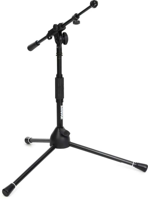 Shure by Gator Tripod Style Bass Drum and Amp Mic Stand, black (SH-TRIPODSTANDLP)
