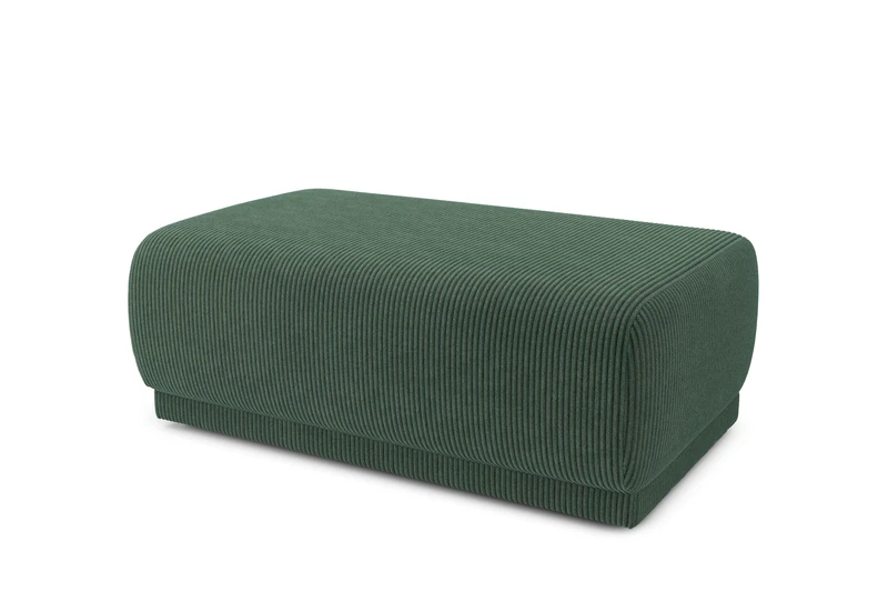 BAÏTA Nova Corduroy Pouffe Green - Image 1