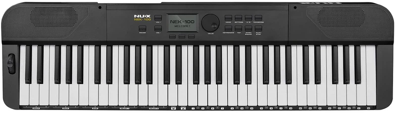 NU-X | NEK-100 61-Key Portable Keyboard | Comprehensive and Convenient Keyboard for Stage Home and Studio