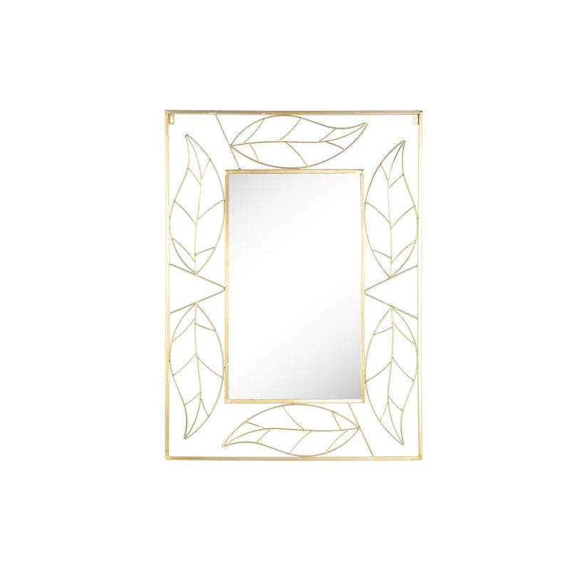 Espejo Metal Espejo 71 x 1 x 97 Hoja Mate Dorado AlexandreHouse