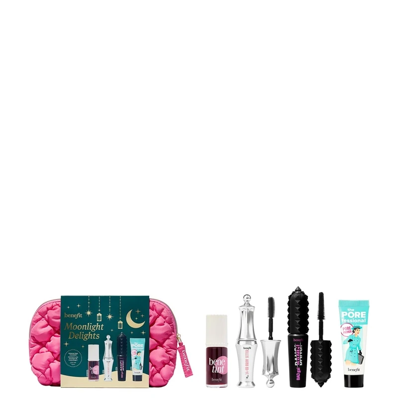 Benefit Moonlight Delights (Worth £67) Minis of BADgal BANG! mascara, POREfessional primer, and 24-hr brow setter, plus full-size Benetint rose-tinted lip & cheek stain