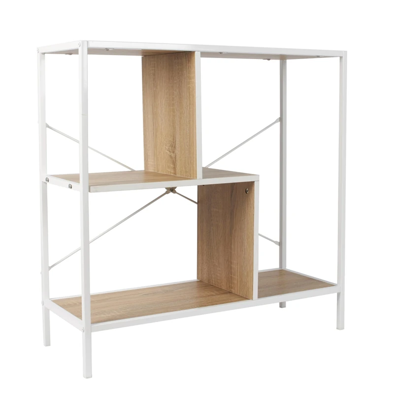 HOME DECO FACTORY - HD0078 - White Edison Shelf 80 x 30 x 79.5 cm
