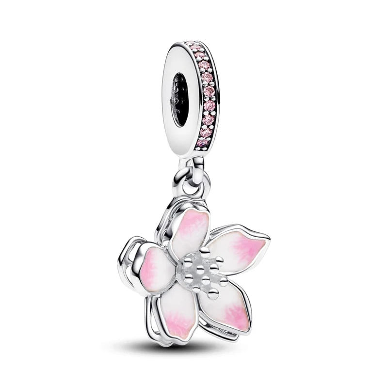 Pandora Cherry Blossom Dangle Charm- No Box