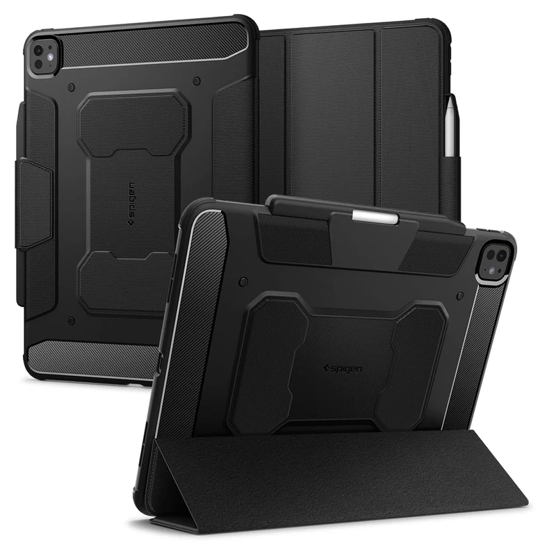 Spigen Rugged Armor Pro Case Compatible with iPad Pro 13 inch M5/M4 (2025-2024) - Black