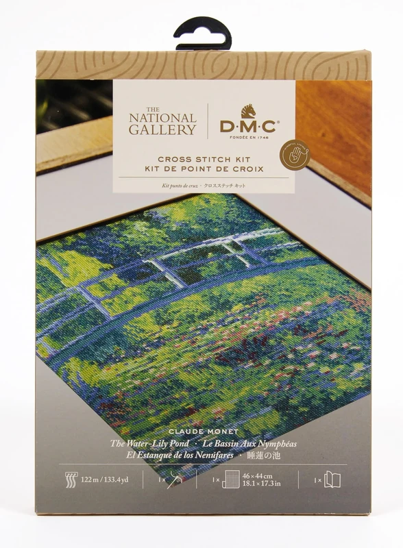 DMC - Museum Collection - Water Lily Pond Cross Stitch Embroidery Kit - 1 Set