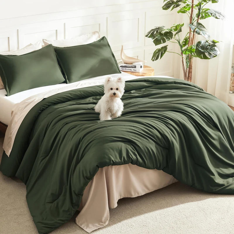 Litanika Super King Comforter Set, 3 Pcs Lightweight Bedding Set