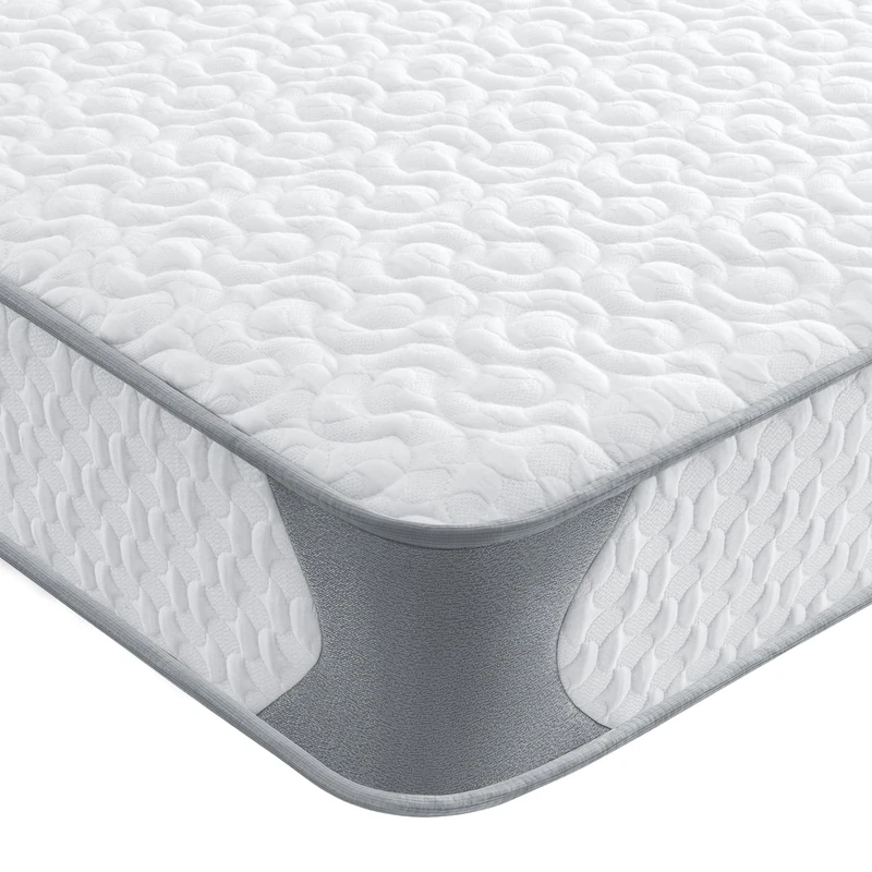 BedStory Single Mattress, Spring Mattress 3FT with Durable Spring Mattress, Skin-friendly Knitting Fabric Foam Mattress for Single Bed (90x190x14cm)