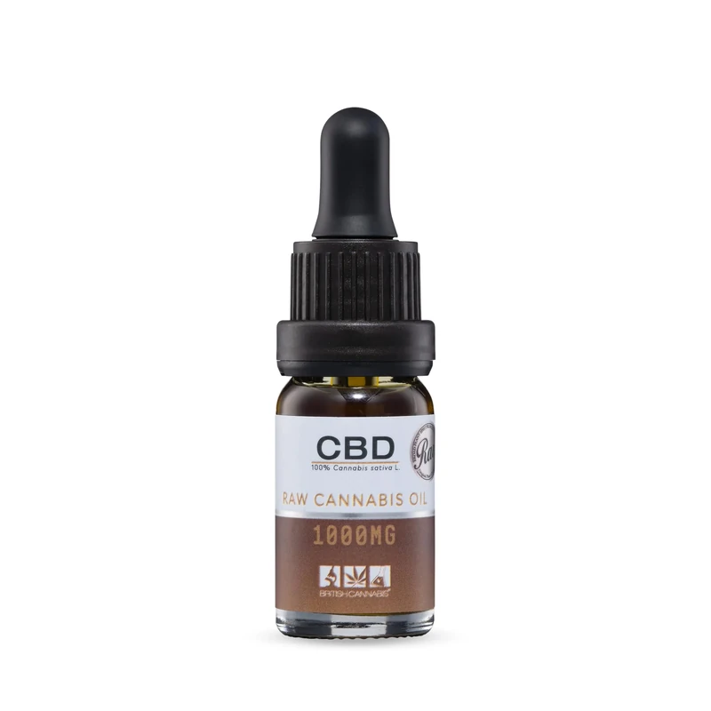 British Cannabis 100% RAW Cannabis Oil 1000mg | 10ml | Original Formula | Extra Strong CBD Drops | Trusted by Pharmacists