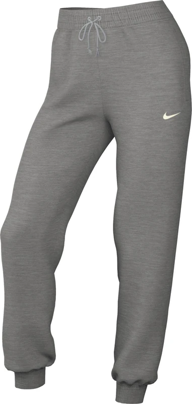 NIKE FZ7626-063 W NSW PHNX FLC MR Pant STD Pants Women's DK Grey Heather/SAIL Size S