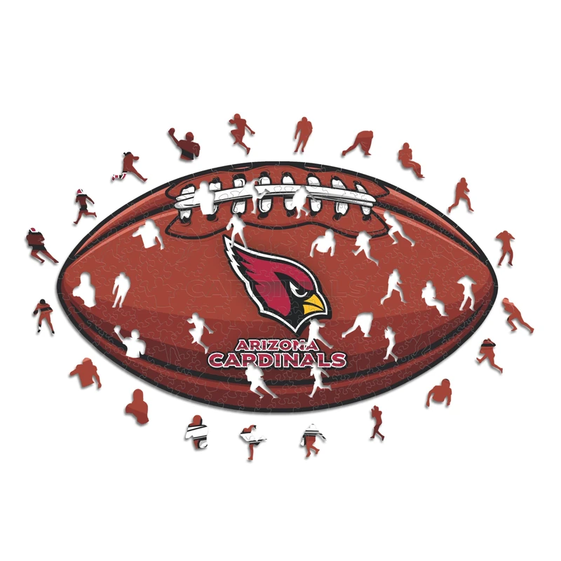 Iconic Puzzles Arizona Cardinals Crest - 500 Piece Wooden Puzzle
