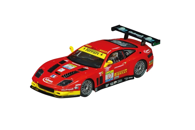 Carrera Digital 124 20023974, Ferrari 575 GTC No10 Spa Francorchamps 2017, 1:24, Scale Slot Car, With Working Front, Rear and Brake Lights, Suitable For Ages 10 Years+