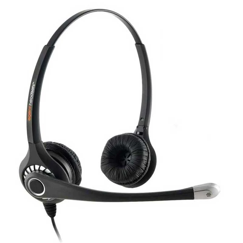 Agent 800 Binaural QD Headset, Noise Cancelling Microphone & HD Speakers with 2.5mm Cable Compatible with Cisco SPA303, SPA502g, SPA504g, SPA508g, SPA514g, SPA525g and 2.5mm Jack Port Phones