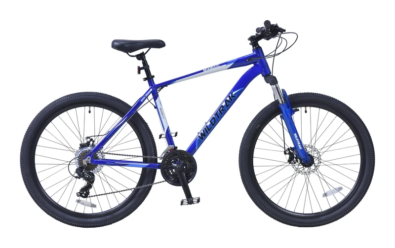 Wildtrak Miami - Alloy Mountain Bike, 27.5" Wheel, Seven Speed - Blue and White
