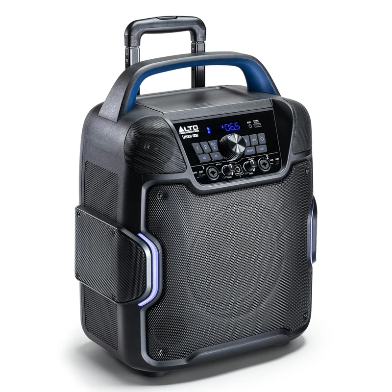 ALTO UBER FX2 200W Portable PA Speaker System with Rechargeable Battery, Bluetooth, 2-Channel Mixer with EQ and FX, USB Charging, Mobile App