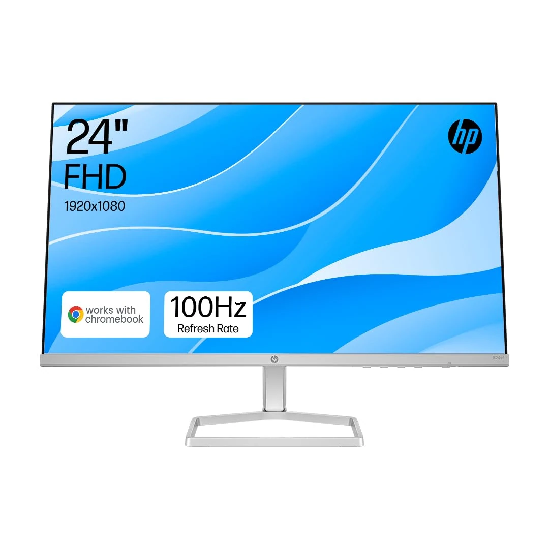 HP Series 5 23.8" FHD Height Adjust Monitor (524sh)-100Hz Refresh Rate,1500:1 Contrast Ratio,99 percent sRGB Spectrum,300 Nits Brightness - HDMI,VGA Ports - Ergonomically Adjustable - Responsibly Made