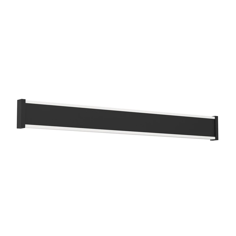 Eglo LED Outdoor Wall lamp Neviano, Rectangular Wall Light Fixture, Porch Lighting Made of Metal and Plastic in Black, Warm White, IP65, 58 cm