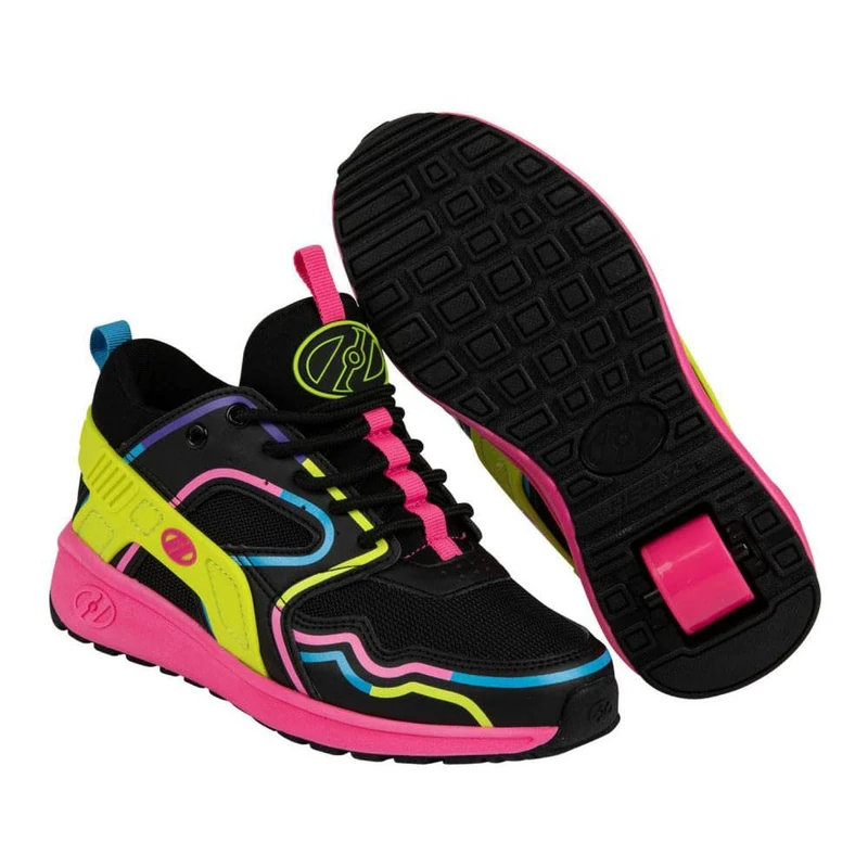 Heelys Girls Force Sneaker, Black, 7 UK