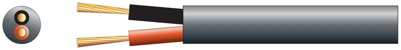 Mercury | Black Double Insulated Speaker Cable Low Smoke Zero Halogen Two Core Flexible Copper Speaker Cable | 100 Metre Drum | Oxygen free Installation Speaker Cable with Flexible Outer Sheath
