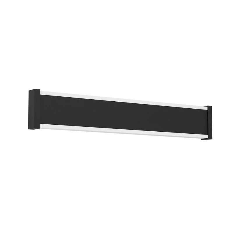 Eglo LED Outdoor Wall lamp Neviano, Rectangular Wall Light Fixture, Porch Lighting Made of Metal and Plastic in Black, Warm White, IP65, 38 cm