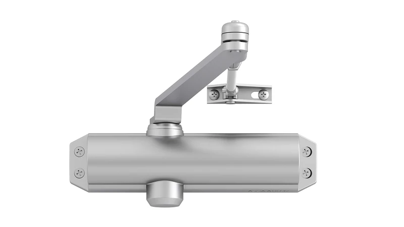 Tesa Assa Abloy DC120-1-DEV1- Articulated Arm Door Closer for Doors Silver DC120 with Retainer