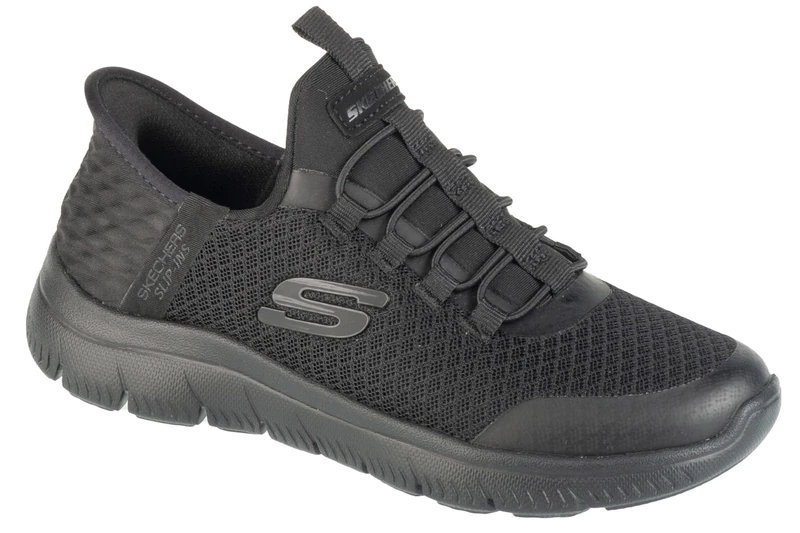 Skechers Boy's Summits High Range Trainers, Black Textile/Synthetic/Black Trim, 11.5 UK Child
