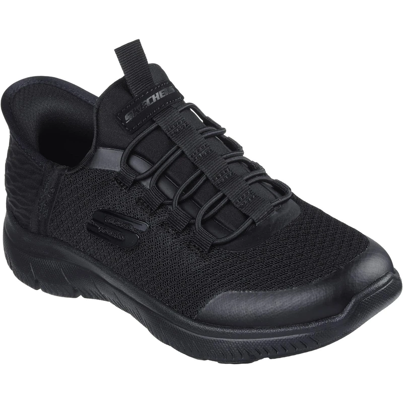 Skechers Boy's Summits High Range Trainers, Black Textile/Synthetic/Black Trim, 9.5 UK Child