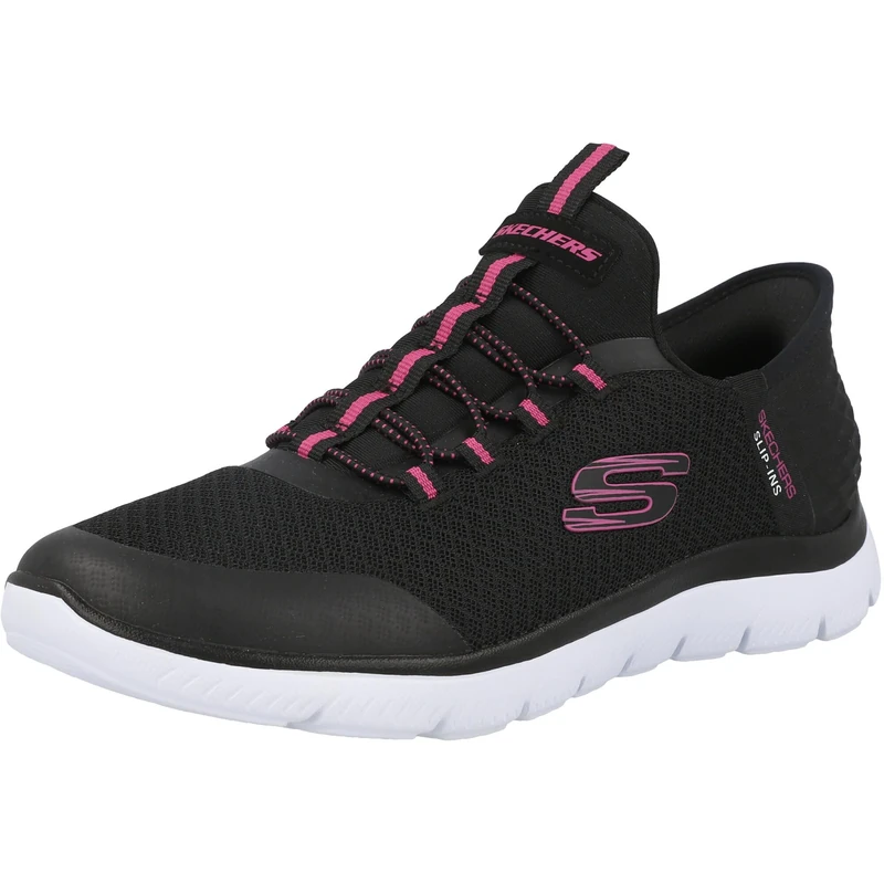 Skechers Girl's Summits 303919L Trainers, Black Mesh/Trim, 9.5 UK Child - Image 1