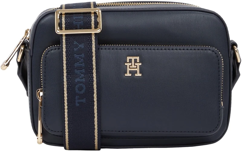 Tommy Hilfiger Women’s Joy Wide Strap Camera Bag, Blue (Space Blue), One Size