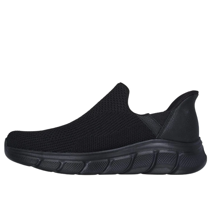 Skechers Men's Hands-Free Slip-ins BOBS B Flex Resilient Edge Sneaker, Black Textile, 9 UK