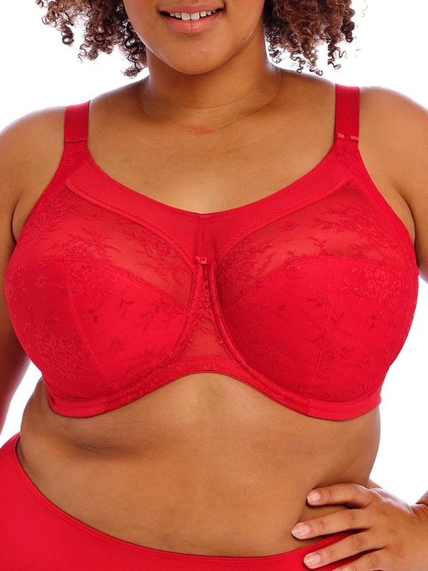 Goddess Women's Verity Underwire Full Cup Bra Coverage, Opaque, Haute Red, 36K US