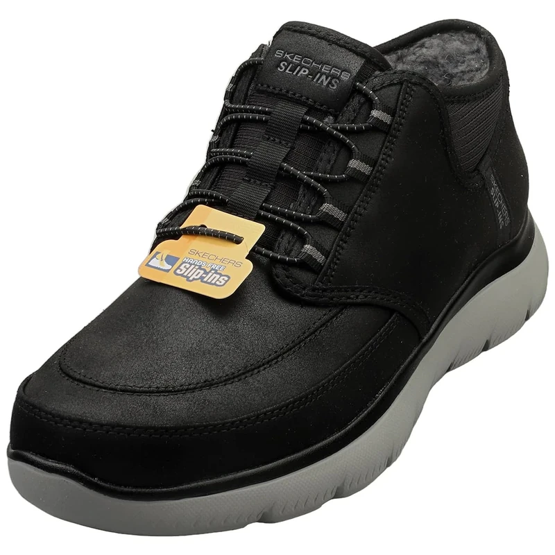Skechers Men's Summits Siegul Trainers, Black Suede/Charcoal Trim, 7 UK
