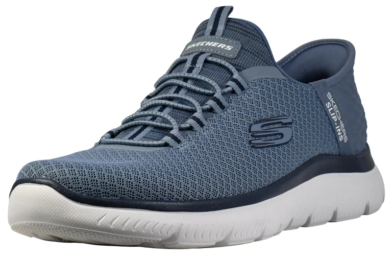 Skechers Men's Summits High Range Trainers, Slate Mesh/Trim, 7.5 UK