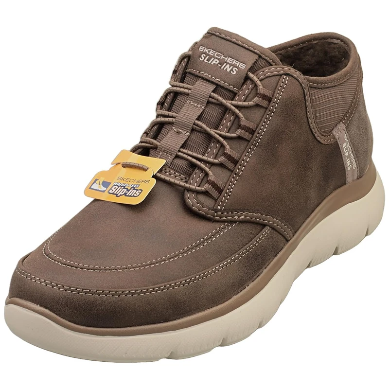 Skechers Men's Summits Siegul Slip-On, Chocolate Suede/Trim, 10.5 UK