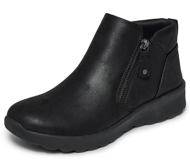 Skechers Women's Lovely Vibe Fall In Bloom Boots, Black Microleather, 5.5 UK