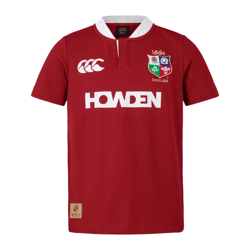 British & Irish Lions Unisex Canterbury 2025 Short Sleeve Classic Rugby Jersey, Red Dahlia, XXS