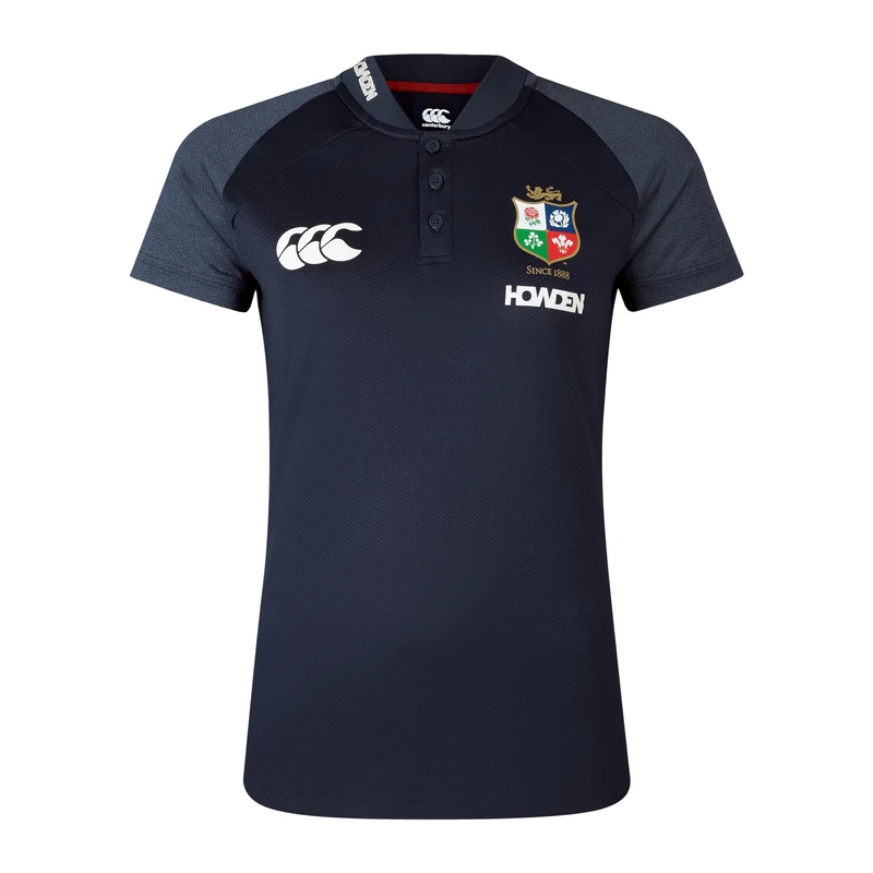 British & Irish Lions Canterbury Women's Canterbury Polo Shirt | Breathable | Moisture Wicking | Official Licensed Product Polo Shirt Dark Sapphire