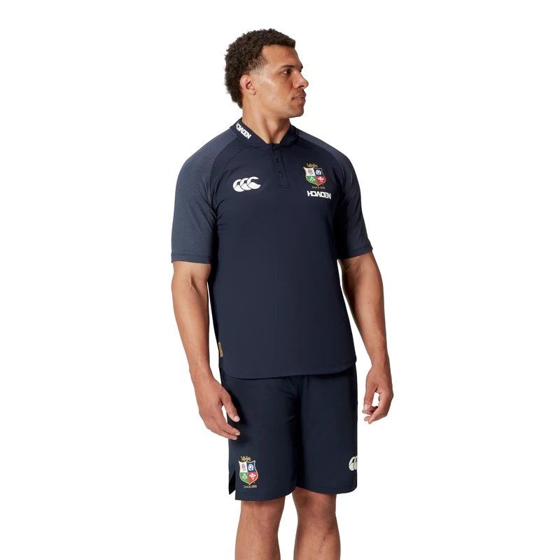 Canterbury Men's Official British & Irish Lions Polo Shirt | Breathable | Moisture Wicking, Dark Sapphire, S