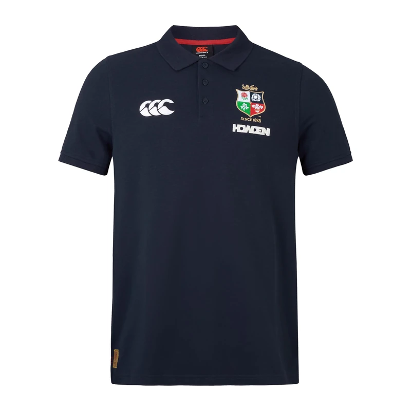 Canterbury Men's British & Irish Lions Canterbury Pique Polo Shirt | Cotton Blend | Official British & Irish Lions Licensed Product Polo Shirt, Dark Sapphire, XS