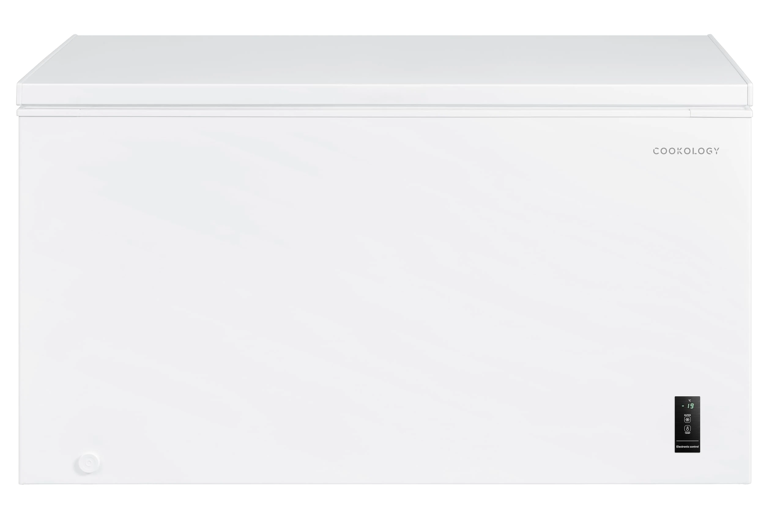 Cookology CCFZ420WH Freestanding Chest Freezer 418L Capacity for Garages, Outbuilding and Sheds, Featuring Basket, Refrigeration Mode, Temperature Control and 4 Star Freezing Rating - In White